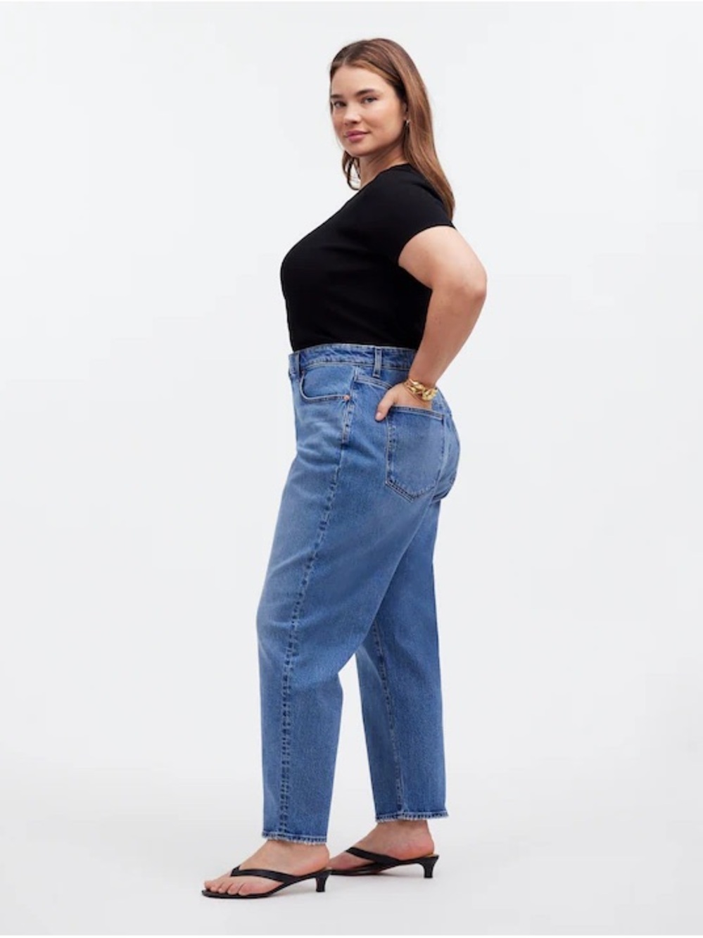 Madewell | The Plus Curvy '90s Straight Crop Jean in Hazeldell Wash